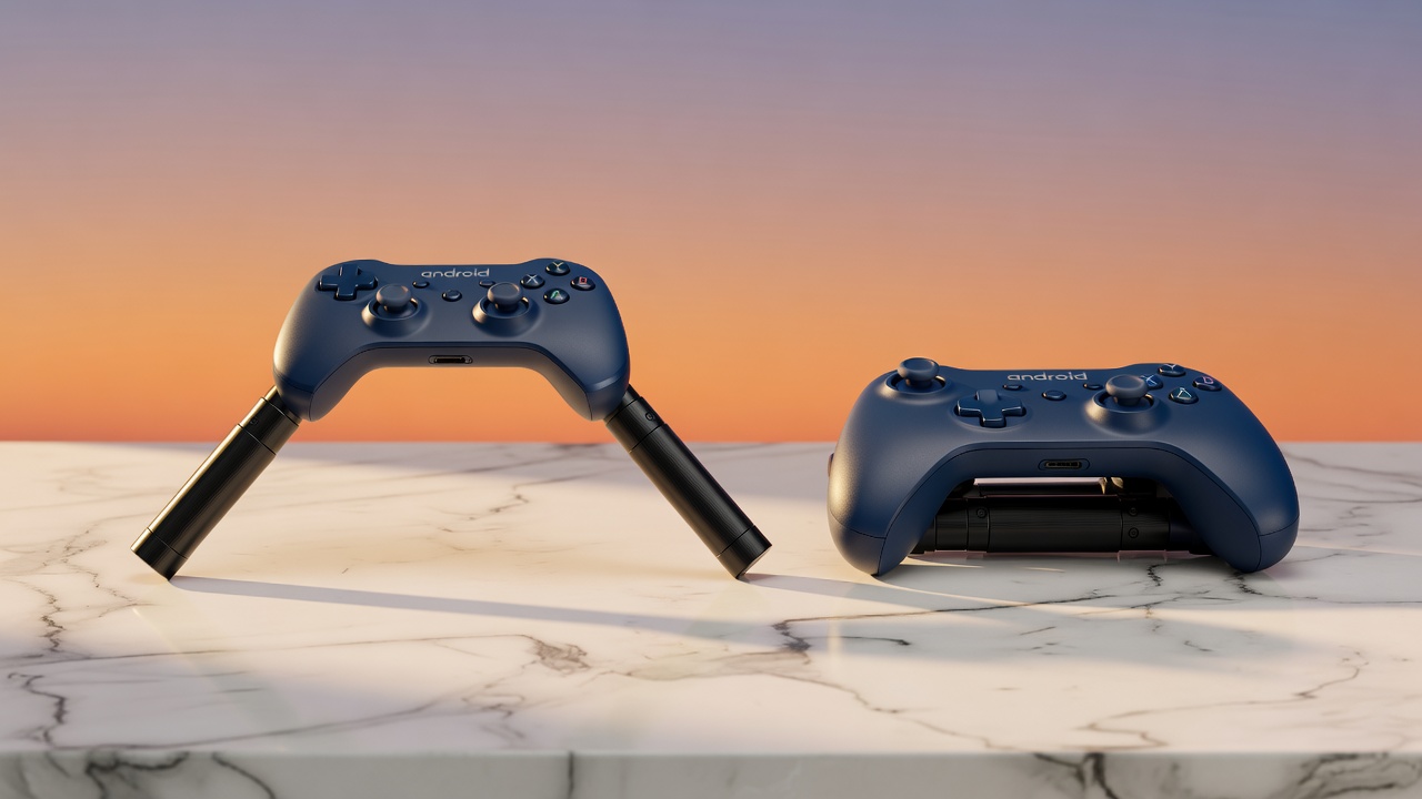 Telescopic Android Controller with adjustable arm